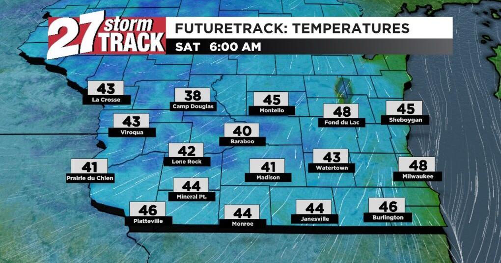 A cool night and pleasant Saturday