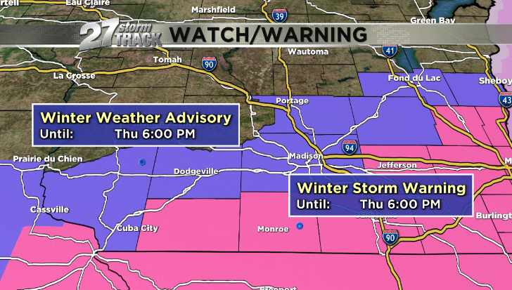 Winter Storm Warnings Issued Ahead Of Next Snow Storm | News | Wkow.com