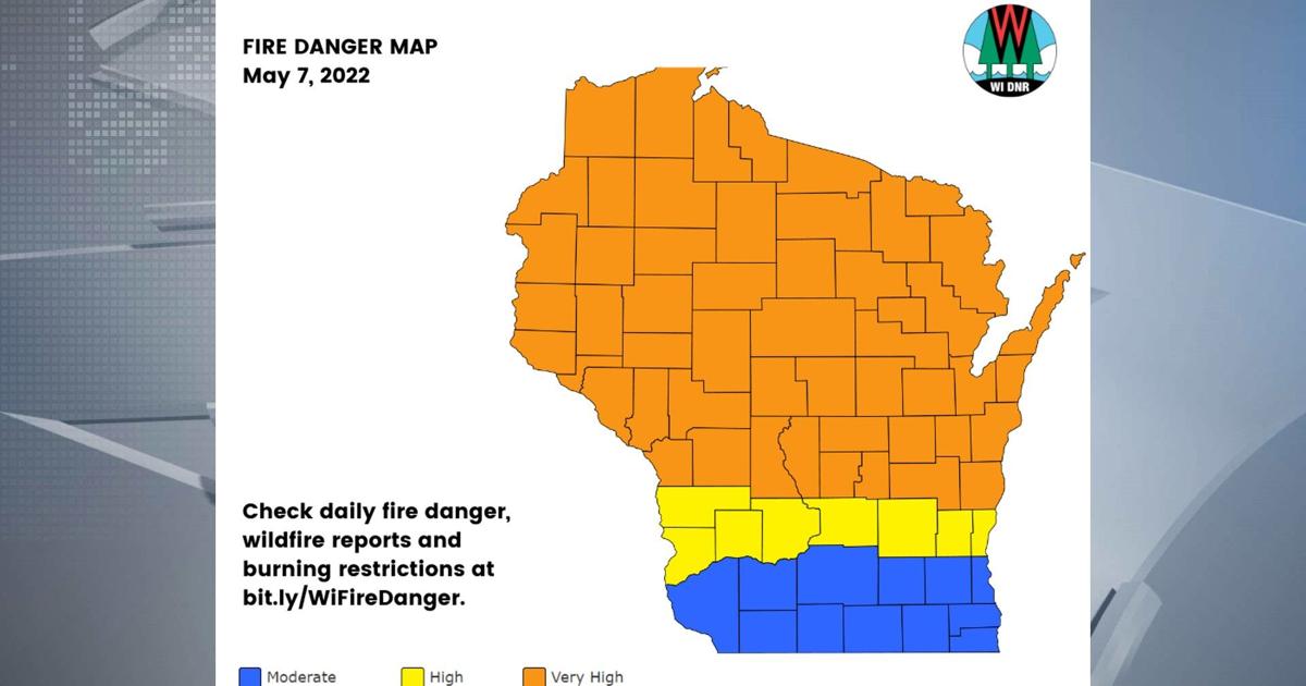 Fire Numbers Wi DNR: Very high fire danger across Wisconsin, burning permits in many ...