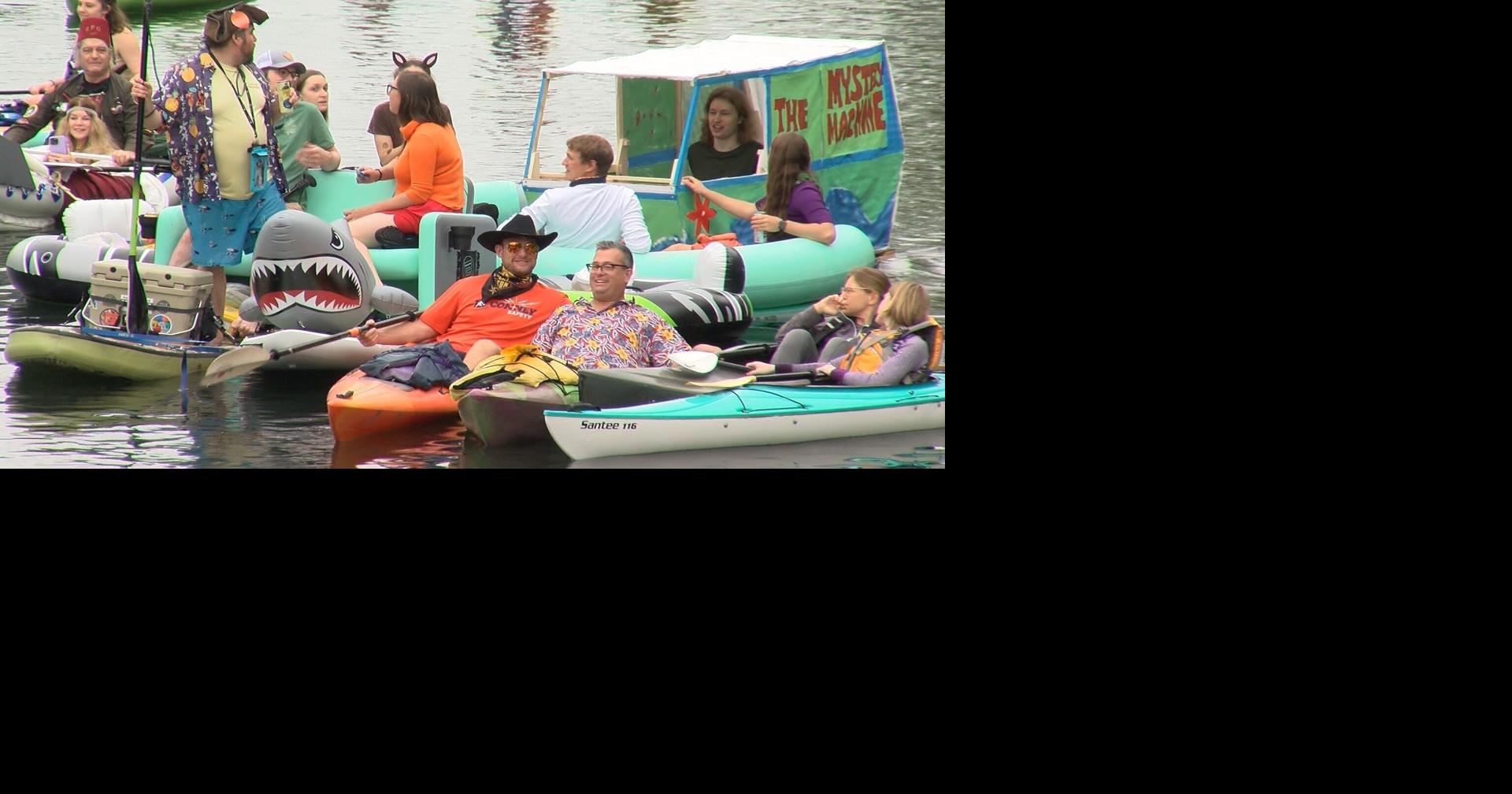 Fools Flotilla draws hundreds of costumed participants to Yahara River