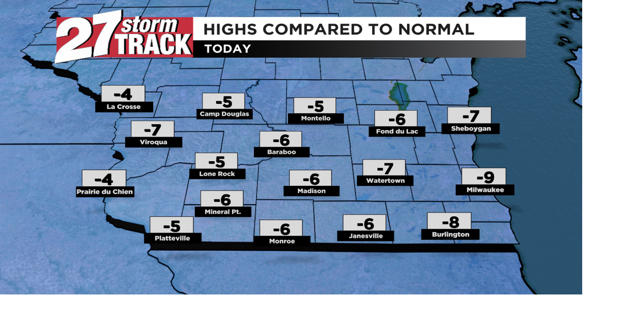 Colder today, seasonal temperatures return by the weekend | Forecast ...