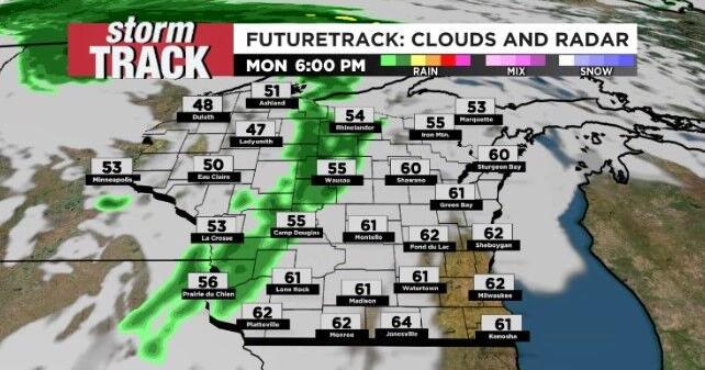 Clear and cold overnight with rain chances returning tomorrow ...