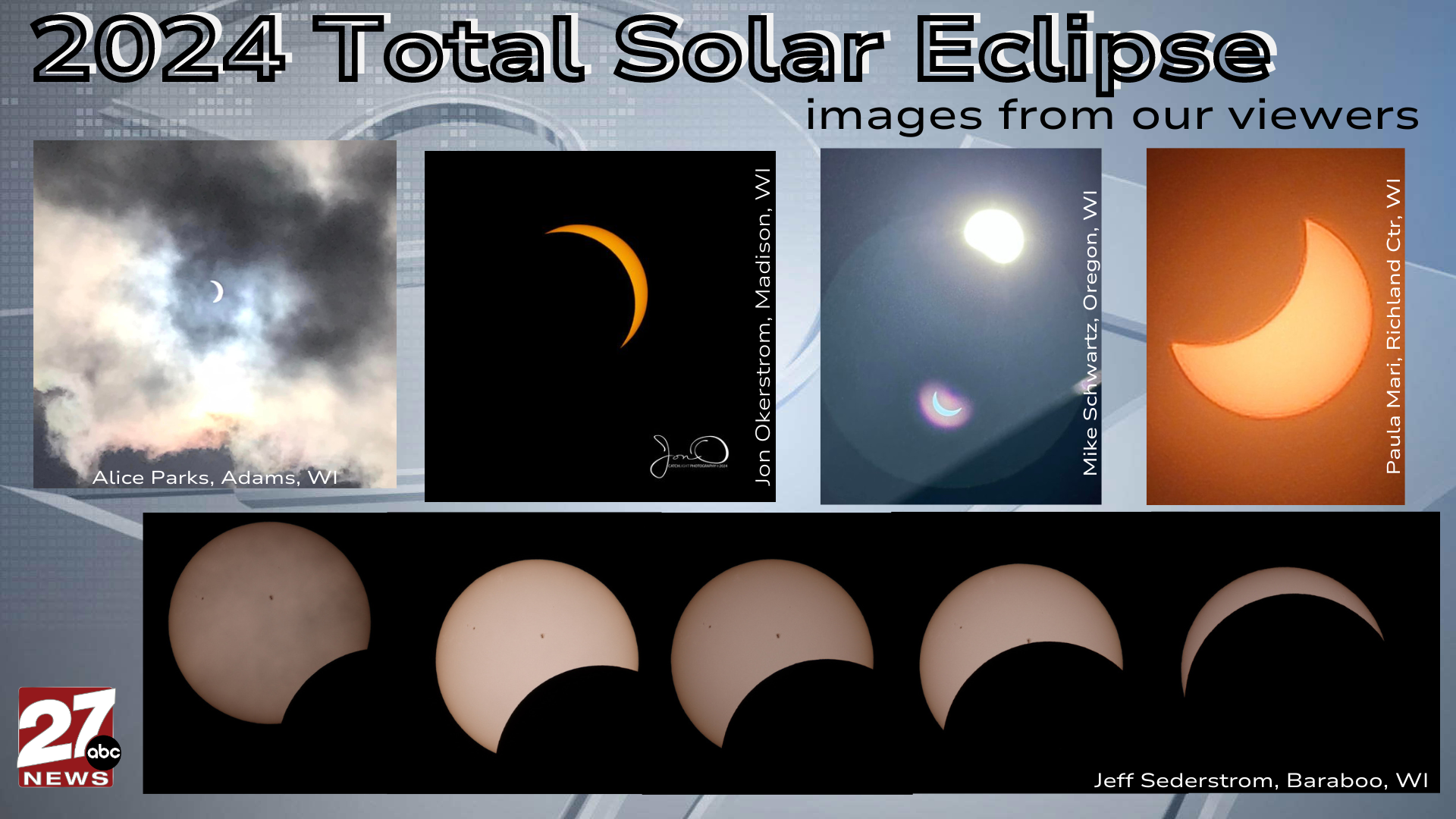 Images of the 2024 Total Solar Eclipse from 27 News viewers | Top ...