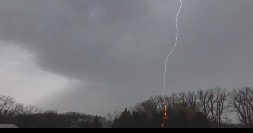 Middleton man recalls lightning strike yards from his apartment