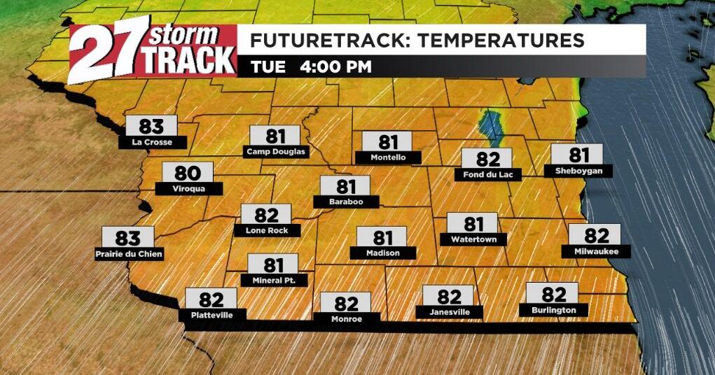80s and strong winds in Tuesday's forecast | Forecast | wkow.com