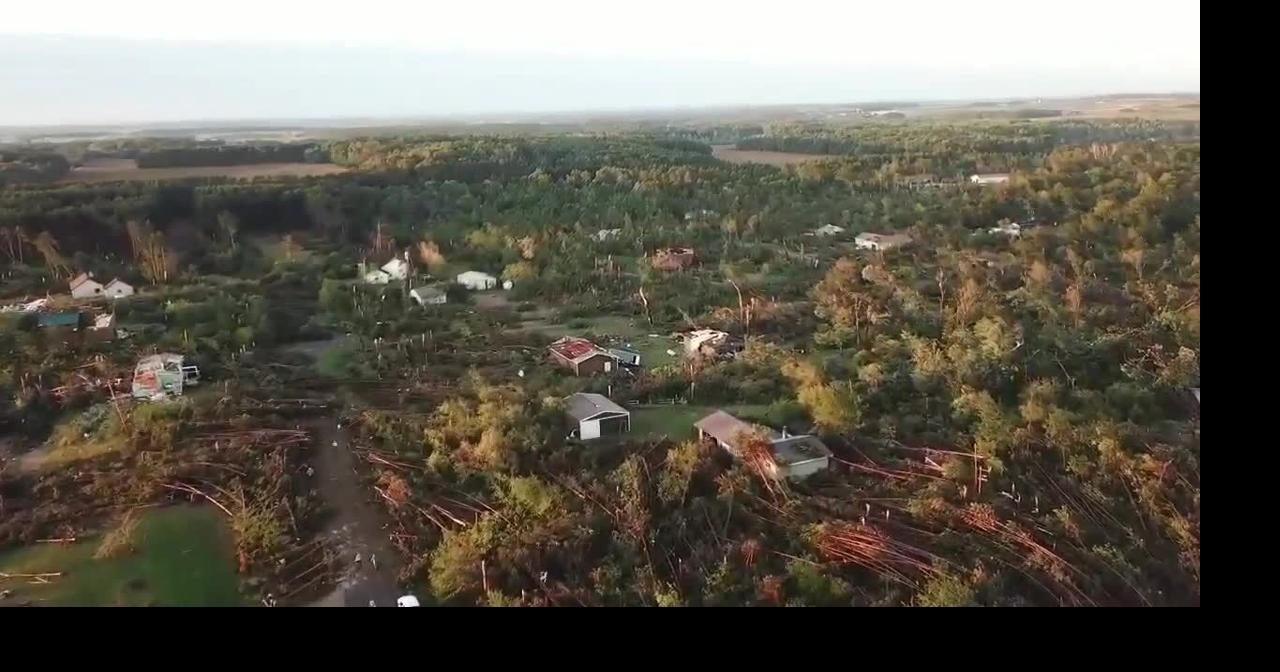 Video shows path of northern Wisconsin tornado; governor tours damage ...