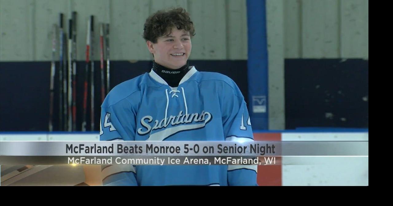 McFarland hockey improves to 19-3 with senior night win | Video | wkow.com