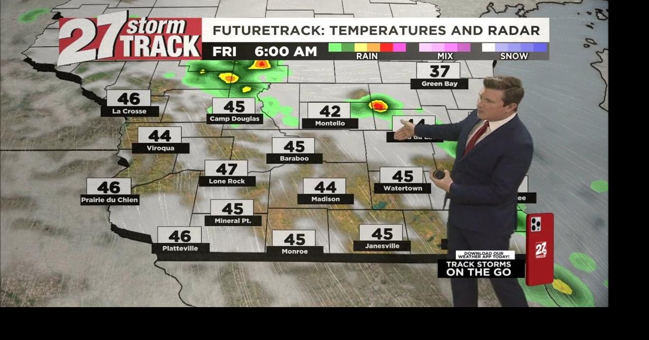 Morning showers, storms give way to highs in the 70s | Video | wkow.com