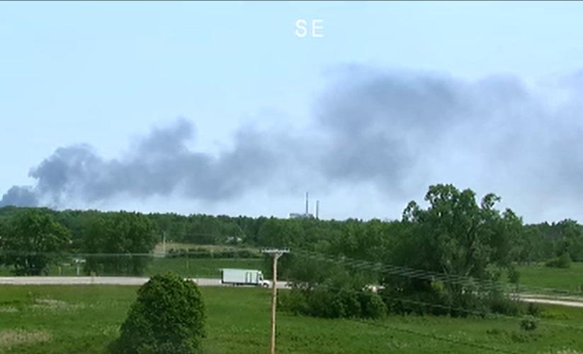 First responders at an 'active fire' at Columbia County Recycling and ...