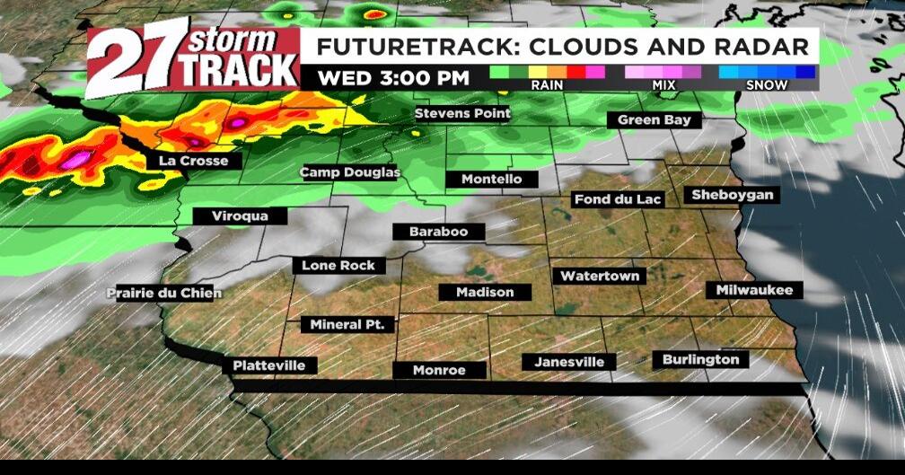Showers, Storms and the Threat of Severe Weather Wednesday