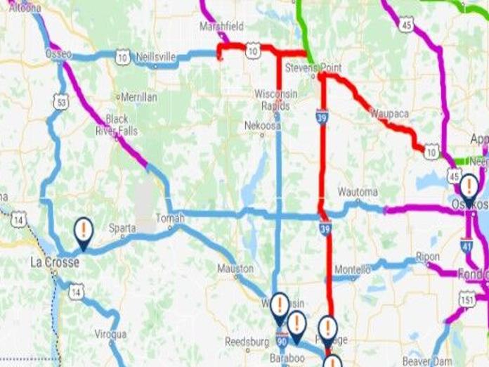 Wisconsin Winter Weather Road Conditions Map Wisdot: Most Roads In Southern Wisconsin Are Covered In Snow, Ice | News |  Wkow.com