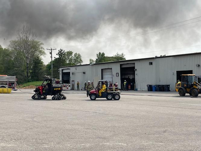 First responders at an 'active fire' at Columbia County Recycling and ...