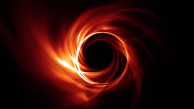 realistic black hole simulation