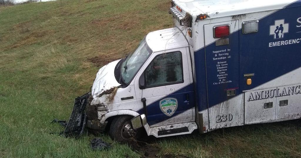 Paramedic injured in Iowa County ambulance crash | Archive | wkow.com