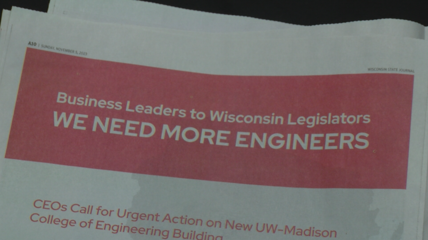 Urgent action': Business leaders call on Legislature to fund UW-Madison  engineering building | News | wkow.com