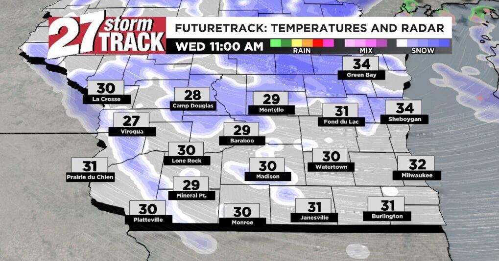 Snow showers and strong winds Wednesday | Forecast | wkow.com
