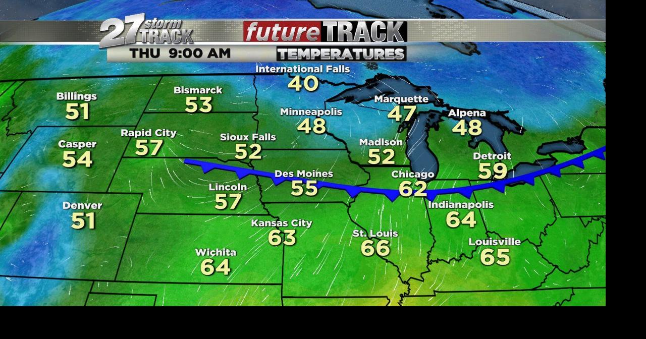 Seasonal temperatures through mid-week, cooler air to end the week ...