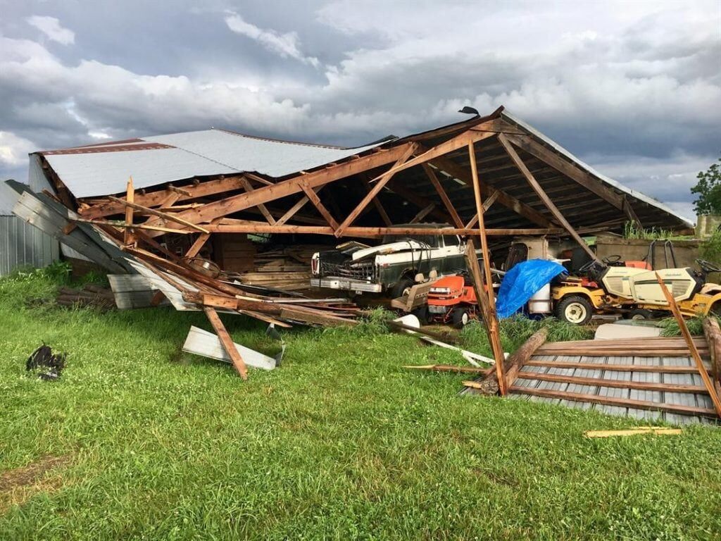 Tornado In A Old House