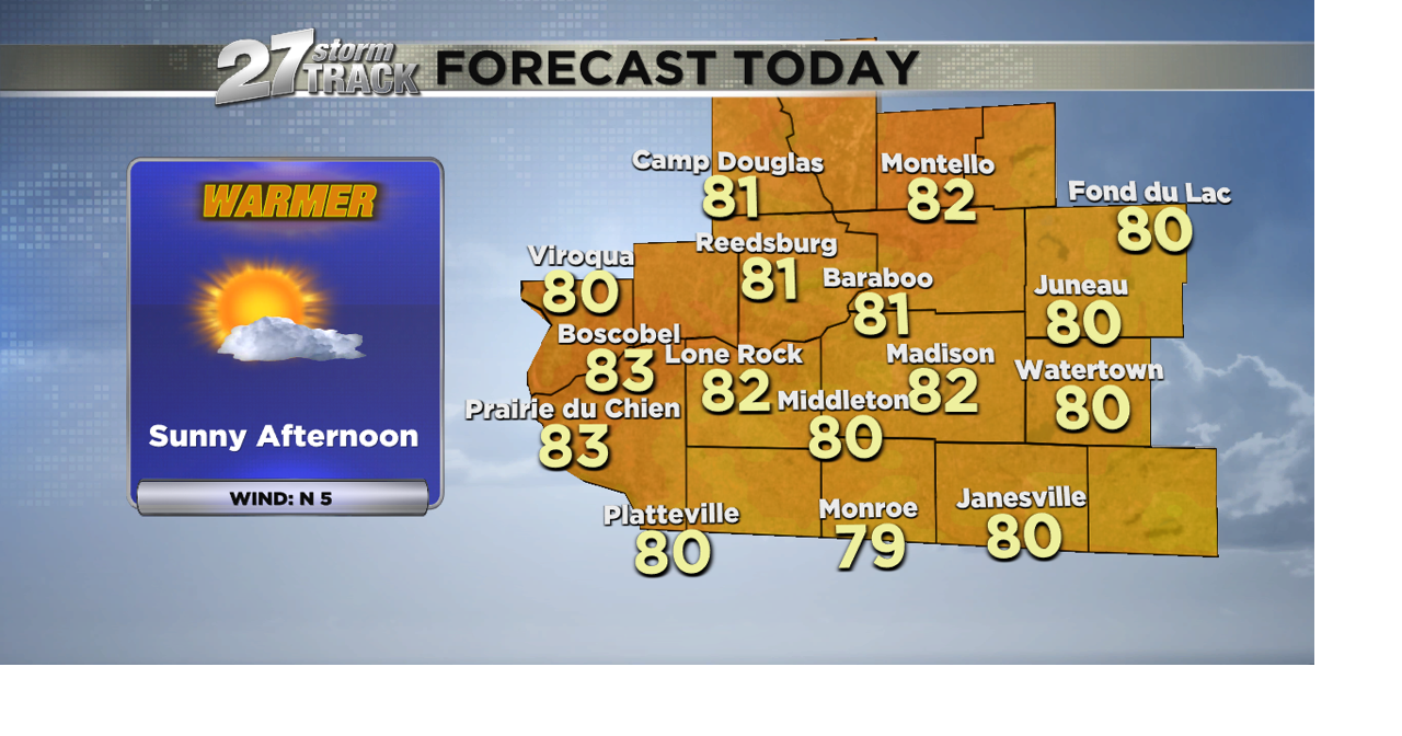 Patchy morning fog then warming up this afternoon | News | wkow.com