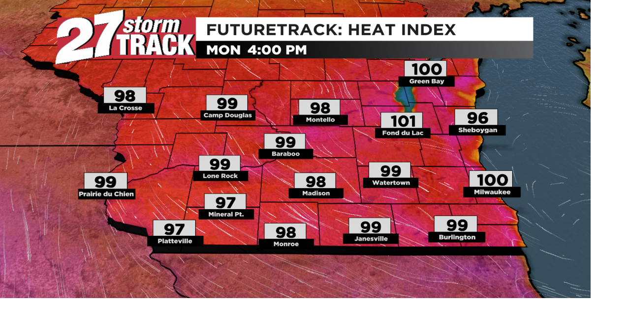 Morning storms, afternoon heat advisory