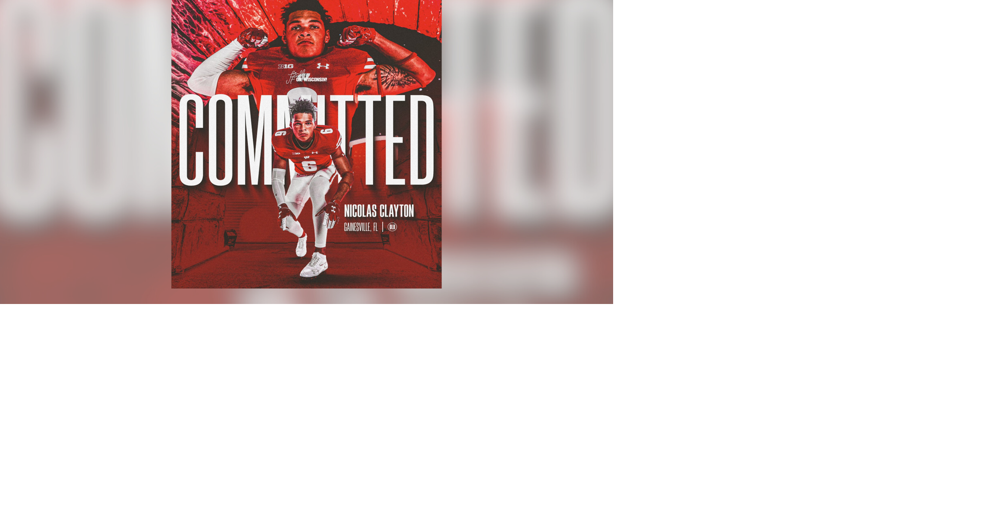 Badger football bolsters 2025 class with threestar DE Nicolas Clayton