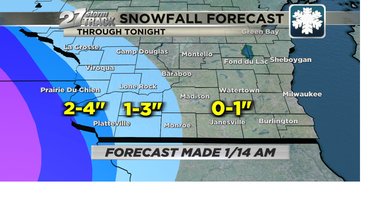 Light snow for some, big totals miss Wisconsin | News | wkow.com