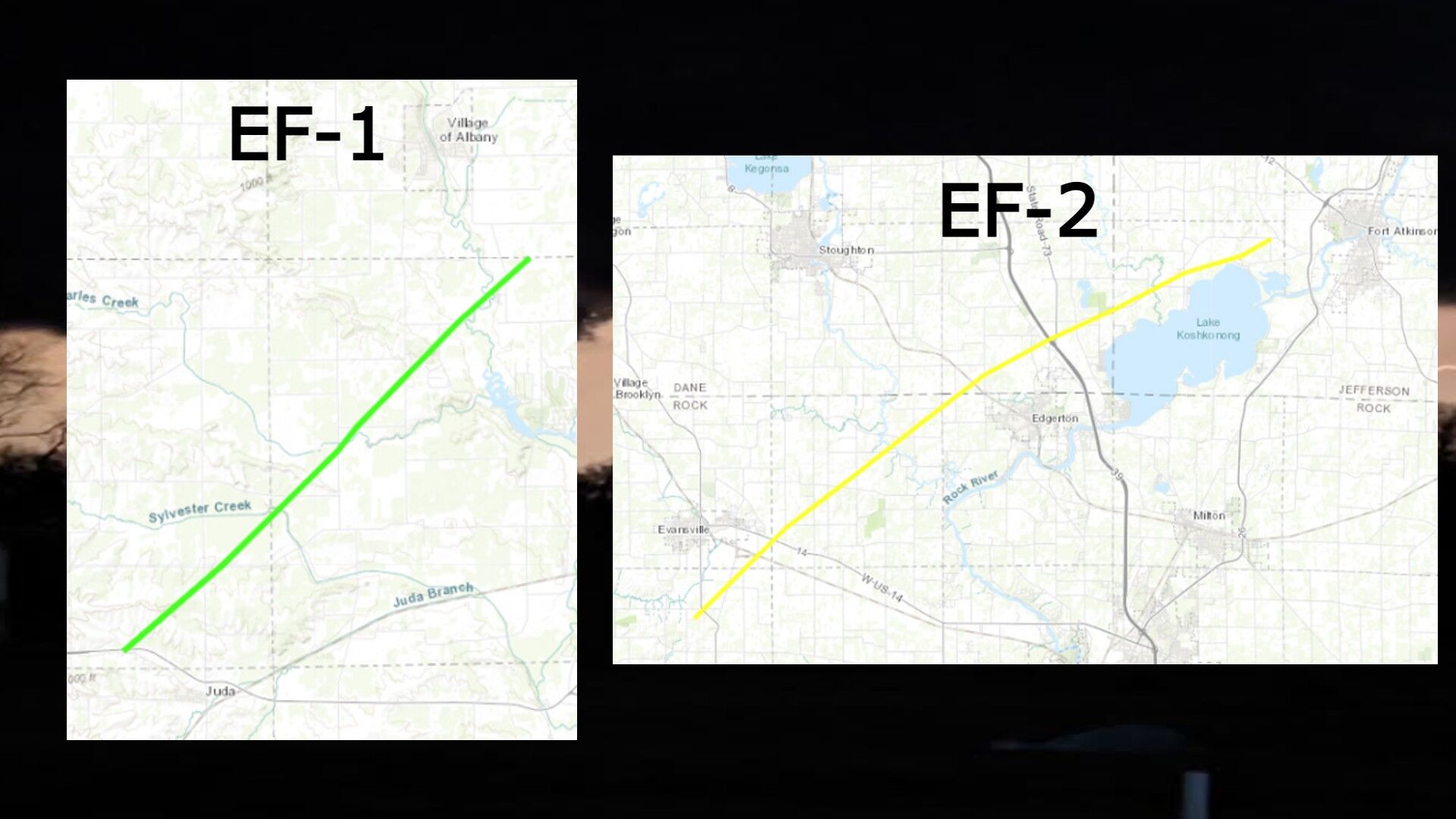 NWS confirms 2 separate tornadoes touched down during Thursday's storms ...