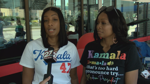 Tia Malone (left) and Tammy Jones (right) discuss how the hub has helped their small business