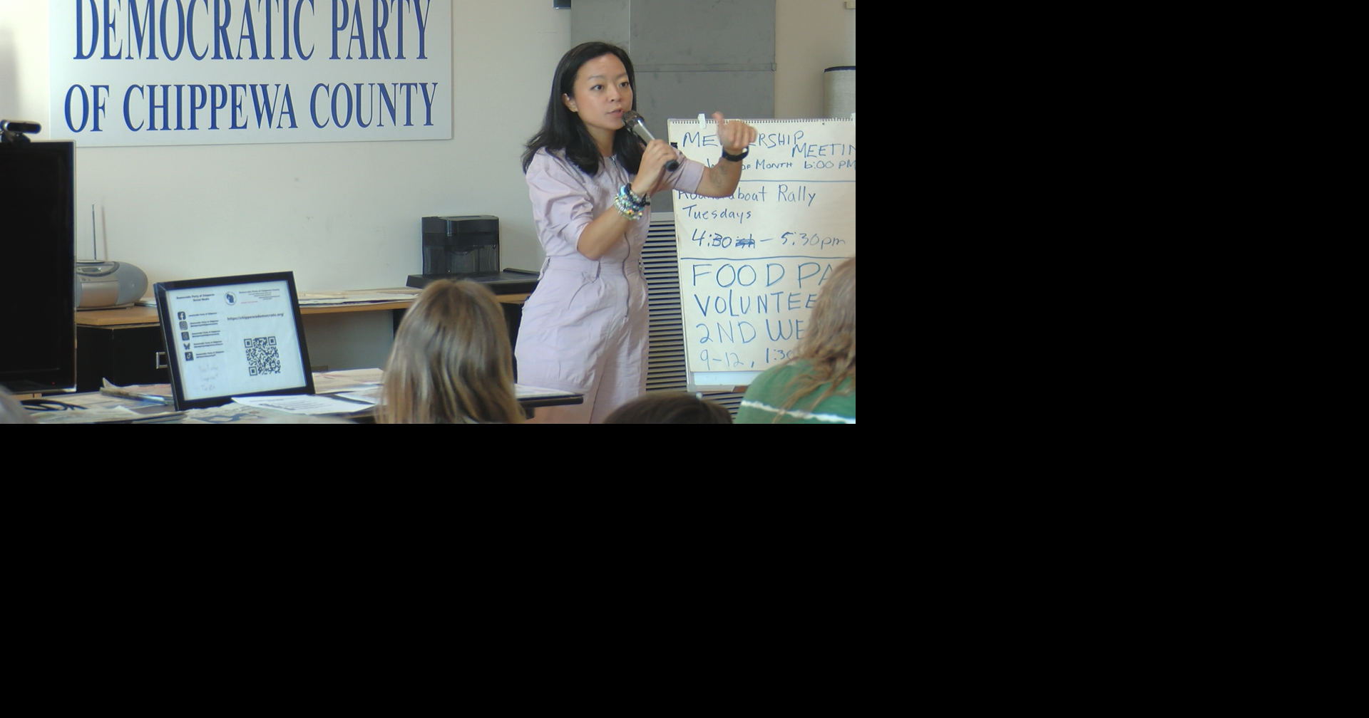 Hong answers Chippewa Falls voters' questions ahead of Tuesday Primary Election