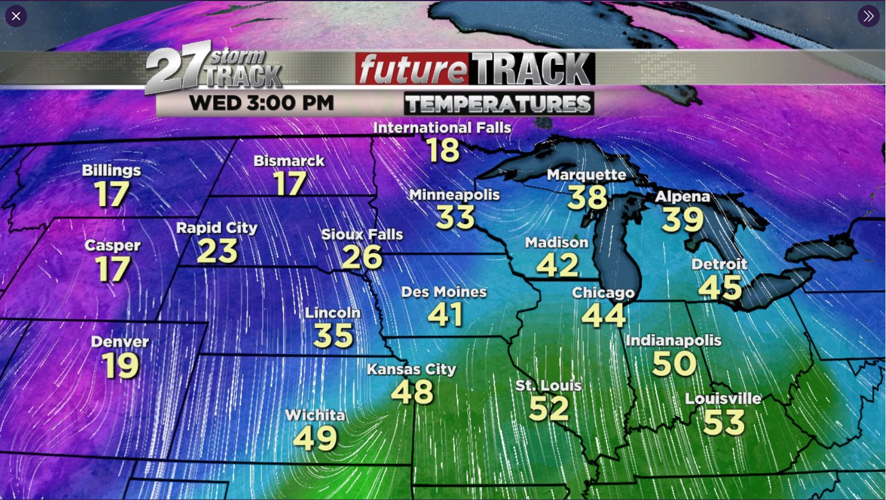 Above average temperatures until Christmas Eve Weather