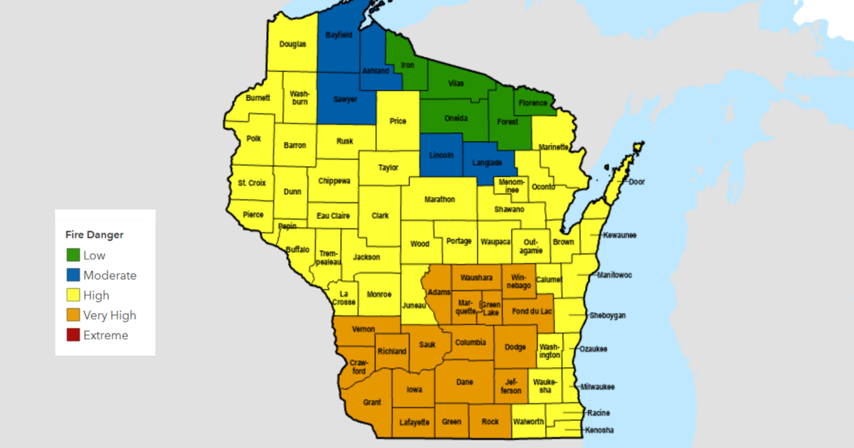 Fire Numbers Wi Elevated fire risk across southern Wisconsin Monday | Top Stories ...