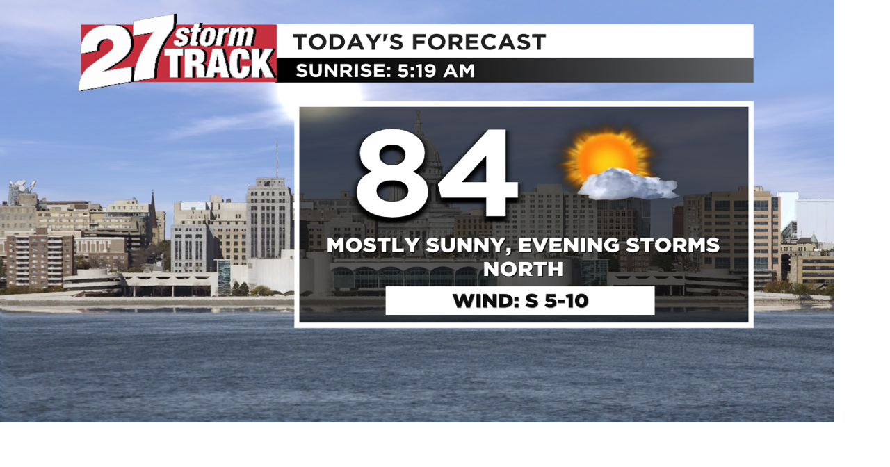 Mostly sunny Monday, overnight showers and storms | Forecast | wkow.com