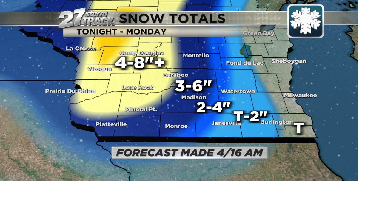 Rain transitioning to snow later today | News | wkow.com