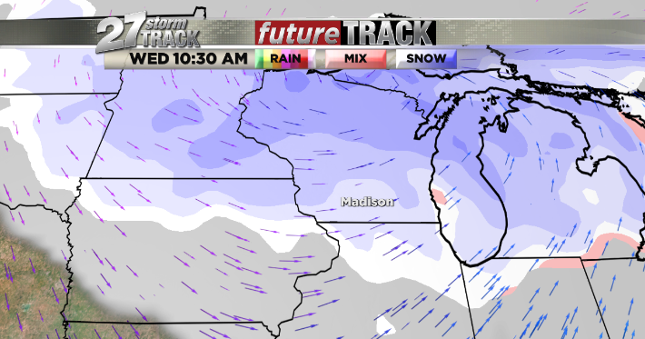 Cold Start to Work Week, Snow Possible Mid Week | News | wkow.com