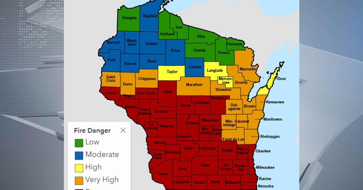 Extreme fire risk continues in Wisconsin for third day | News | wkow.com