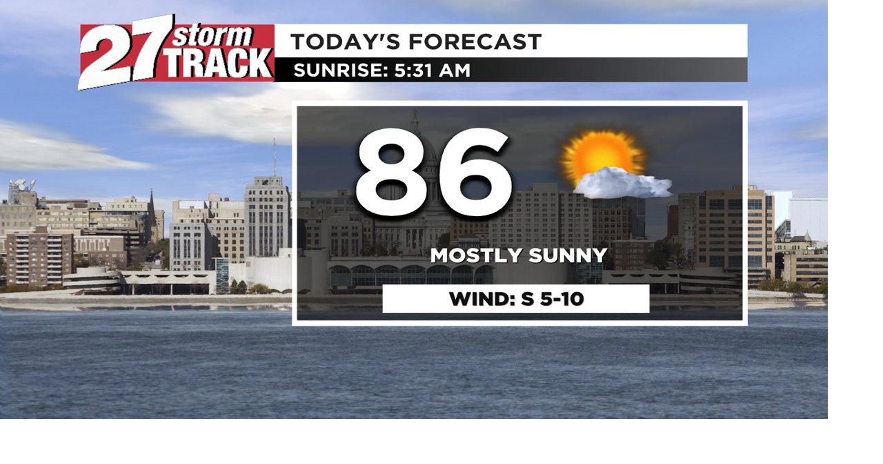 Smoky morning skies, storms by midweek
