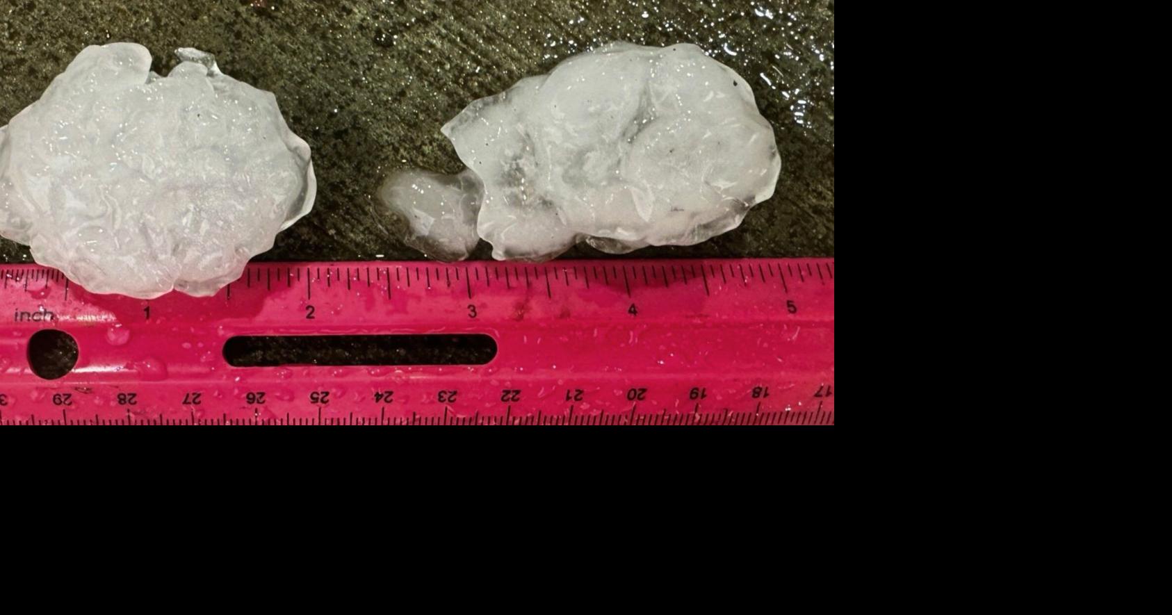 RAW VIDEO: Tennis Ball Size Hail in Sandstone, MN | Video | wkow.com