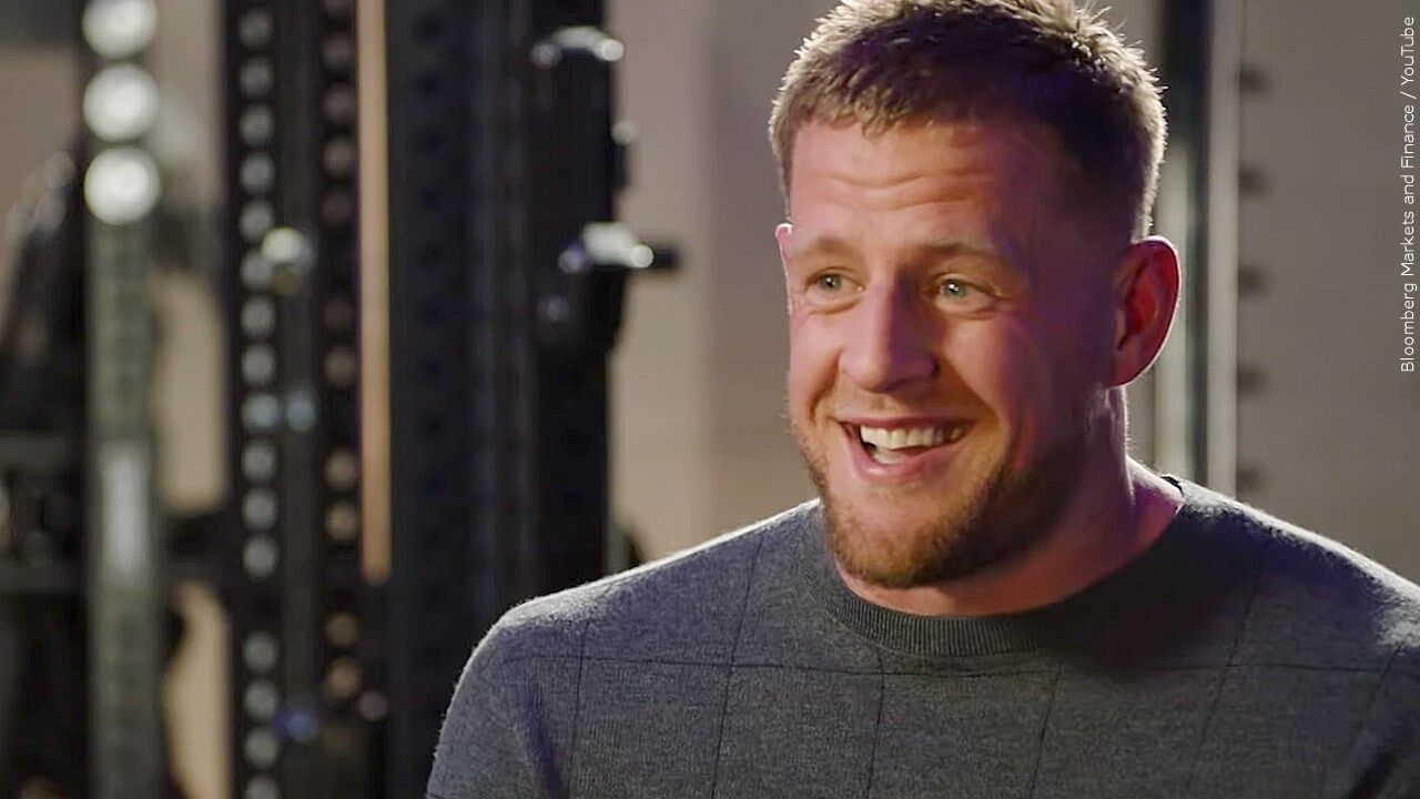 JJ Watt with Baby Son at Houston Texans Ring of Honor Induction