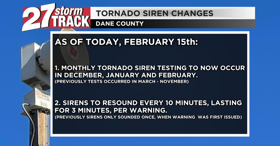 Following Feb. tornadoes, changes to Dane Co. tornado sirens | Weather ...