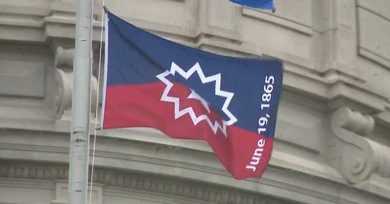Gov. Evers raises Juneteenth Flag over Wisconsin State Capitol for 7th year
