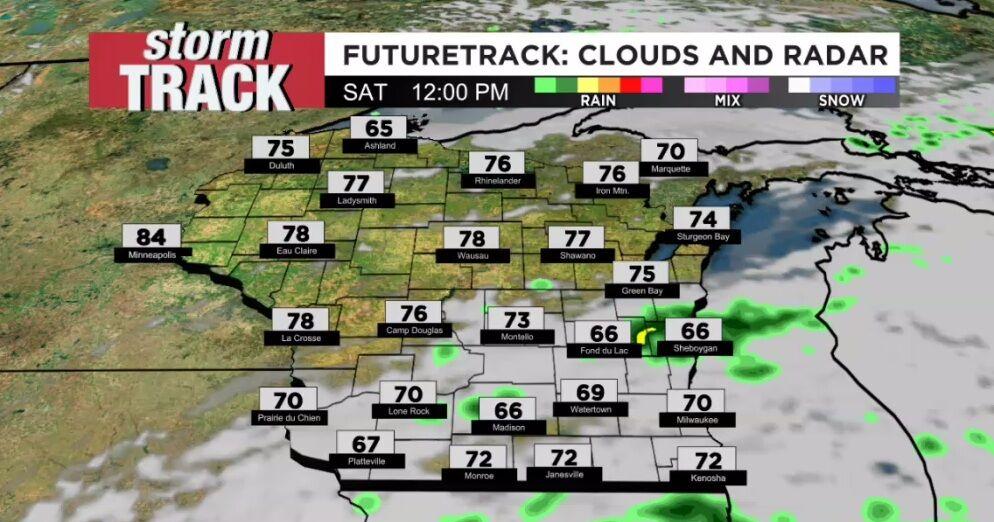 Rain chances exit, clear skies return