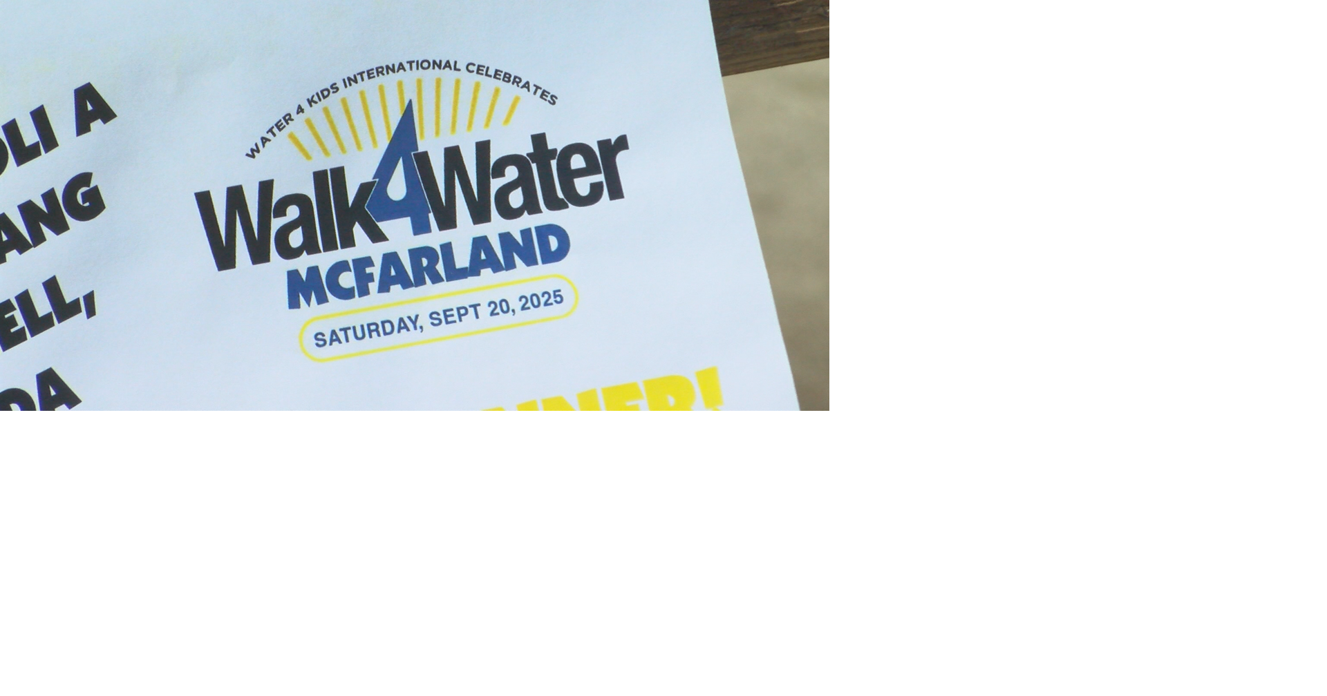 McFarland's Walk for Water raises funds for life-saving wells in Uganda