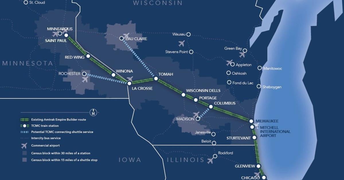 New passenger train through Wisconsin to connect Chicago to the Twin ...