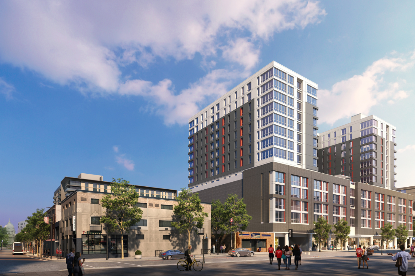 Madison's State Street campus-area garage construction