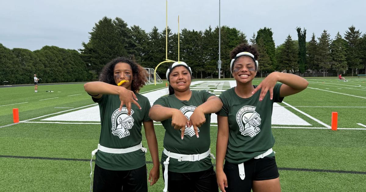 'I just love playing'; girls flag football league kicks off inaugural season