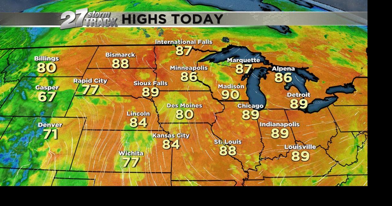 Isolated storms possible again on Friday | News | wkow.com