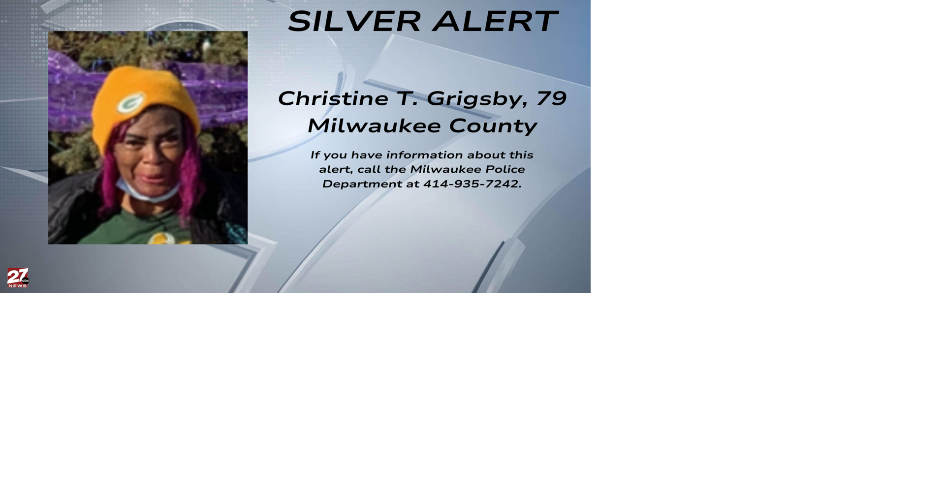 Silver Alert issued for missing Milwaukee woman, last seen Monday ...