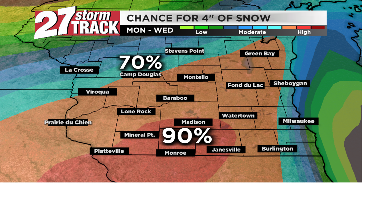 A few flurries today before Tuesday's winter storm potential | News ...