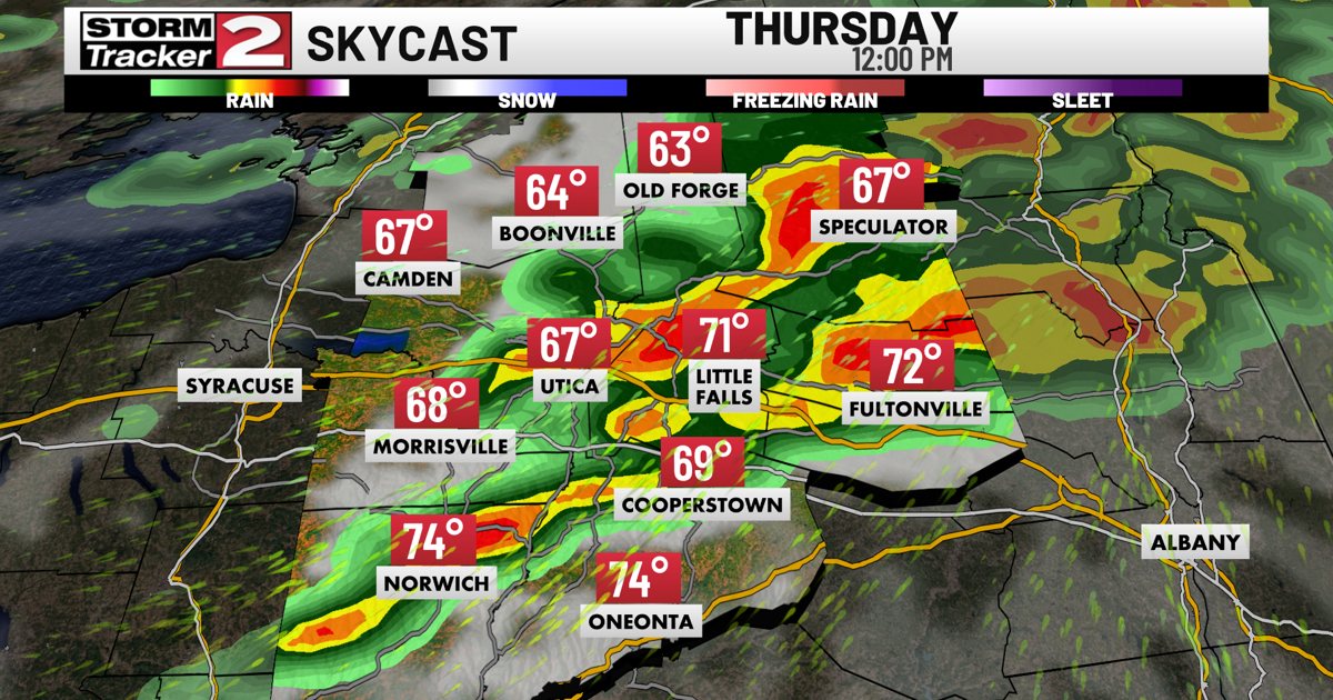 Tracking a Line of Storms Mid-Day