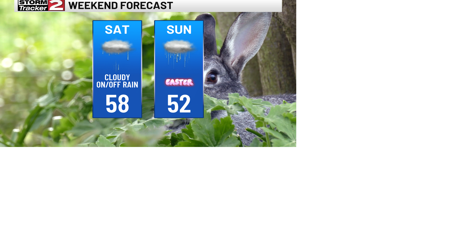Easter Weekend Forecast - Cloudy with Showers | Weather | wktv.com
